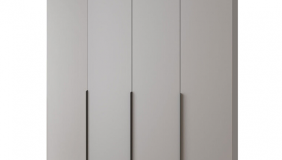 Шкаф Mebelstar Оскар четырехдверный с антресолью и ящиками Серая мышка 200 см 4