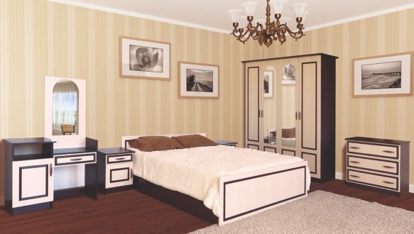 Модульная спальня Kim/Ким Світ меблів Венге тёмный / Венге светлый