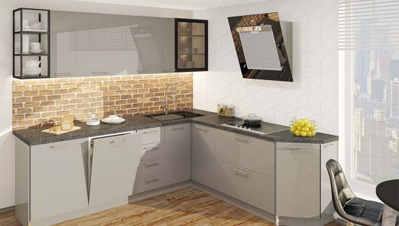 Модульна кухня Фарбований високий глянець 21