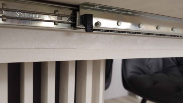 Стол Cassandra MAX Интарсио Шелковый Камень/Антрацит Раскладной 160 см 12