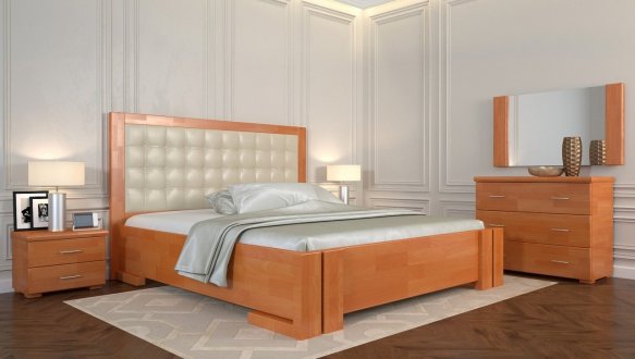 Кровать деревянная ArborDrev Амбер Сосна / Бук 12