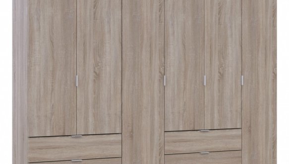 Шкаф Дорос Гелар дуб сонома 6 дверной 232,5 см 5