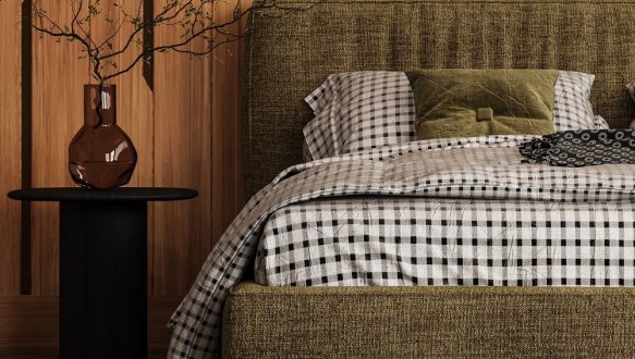 Ліжко м'яке двоспальне Woodsoft Bern II / Берн II 1