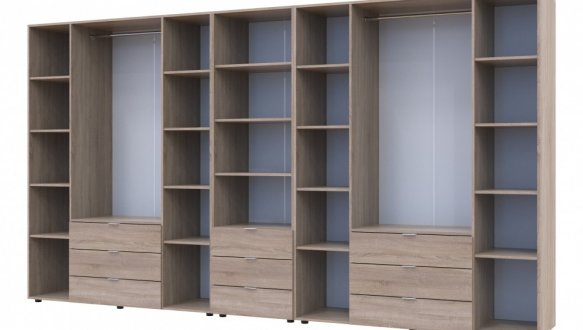 Шафа Дорос Гелар восьмидверна з пеналом Дуб Сонома 370 см 3