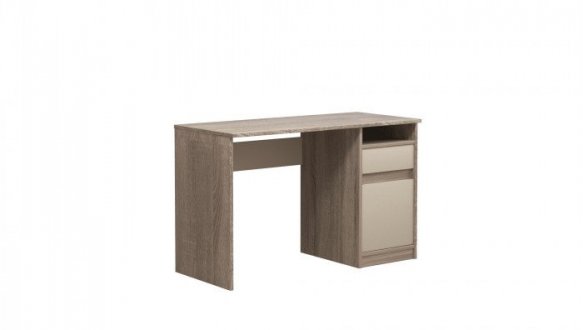 Компьютерный стол Jusk B/Юск В Интарсио Лате/Дуб Сонома Трюфель 120 см 2