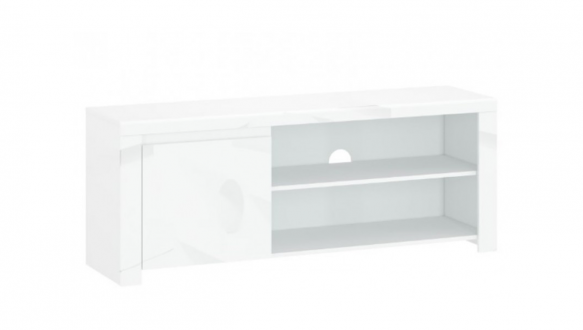 Шафка ТВ 1D/160 [B] білий глянець Lingo