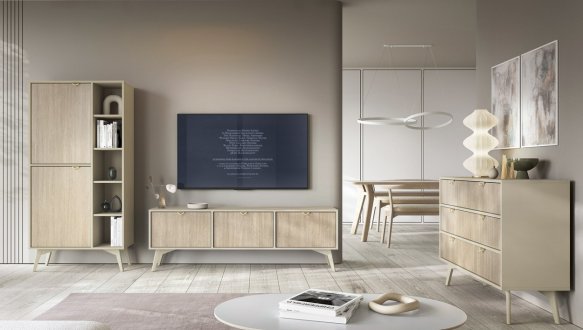 Модульная гостиная беж песочный/пихта сканди Forest