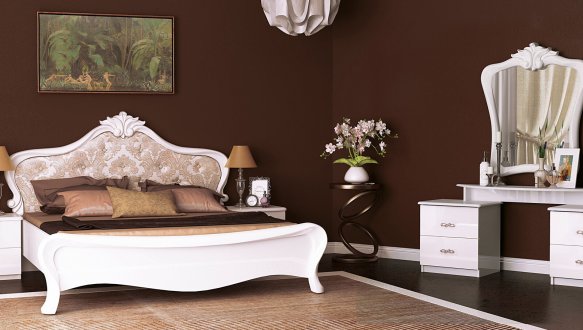 Модульна спальня Provence/Прованс Міромарк Білий глянець