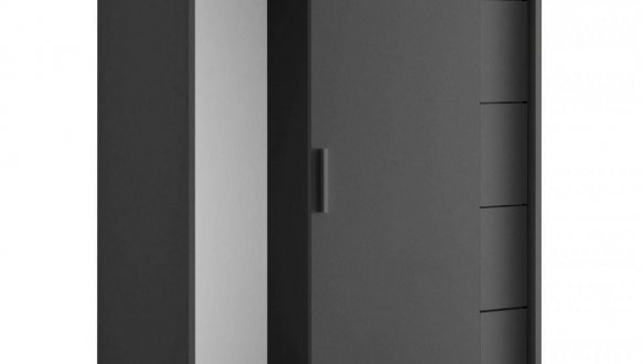 Комод Кейс 1дв 5ящ Графит серый Миромарк 0