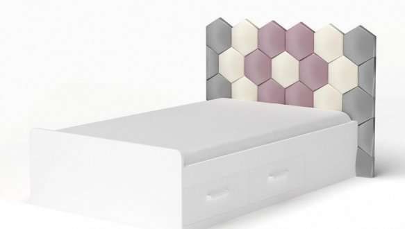 Кровать Холидей с мягкой панелью соты 11