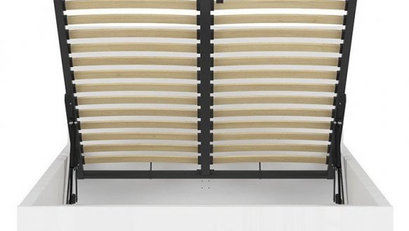 Кровать односпальная BRW Poland LOZ/120/B Tetrix / Тетрикс с подьемним механизмом и нишей для белья ДСП 3