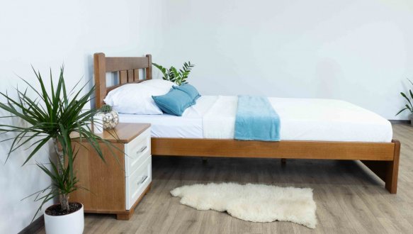 Ліжко дерев'яне низьке узніжжя Дрімка Геракл Бук 2