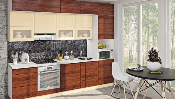 Кухня Хай-тек з текстурою комплект