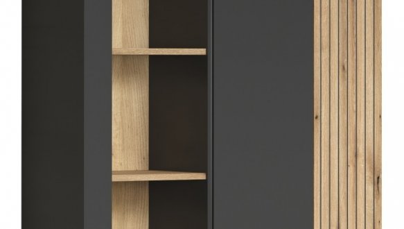 Вітрина висяча 2D1W графіт Esteban 3