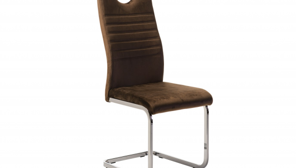 Стул S-120 коричневый велюр