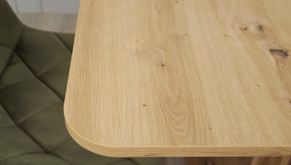 Стол Cassandra Интарсио Дуб Артизан/Чорний Раскладной 140/180 см 10