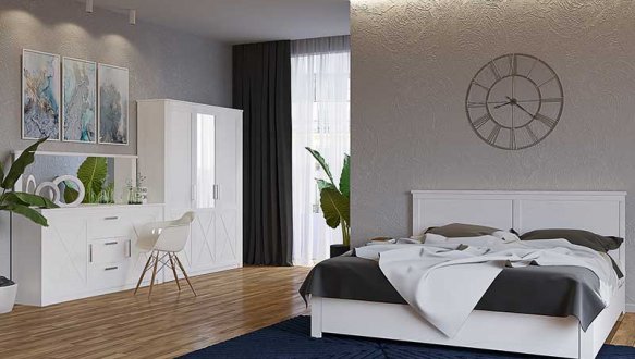 Модульная спальня Eshli/Эшли Світ меблів Сосна водевиль