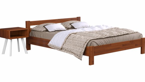 Ліжко дерев'яне Естелла Рената / Серія Тесса Щит / Масив Бук