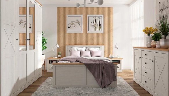 Шкаф BRW Poland Fridja 4 дверный сосна андерсен белая 203 см 0