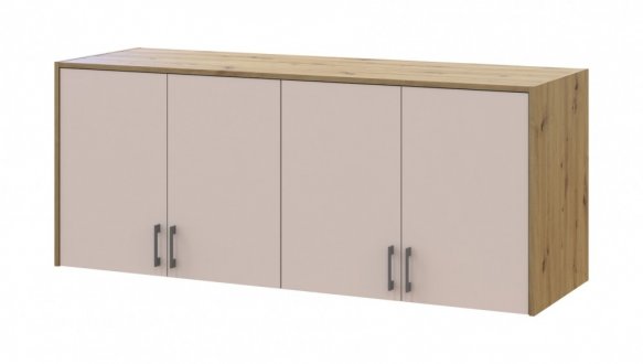 Антресоль высокая Дорос Ронди кашемир 4-дверная 160 см 6