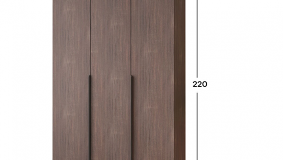 Шкаф Mebelstar Оскар трехдверный с ящиками Дуб ристретто 120 см 0