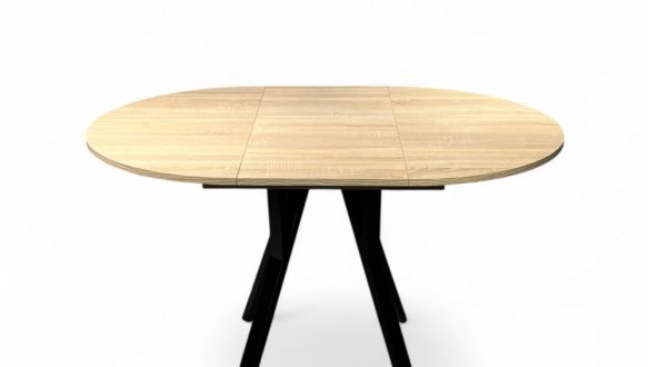 Стіл круглий розкладний Lite Slide / Лайт слайд MebliRoMax D900 ЛДСП 18 мм 6