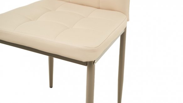 Стул N-66-2 бежевый + капучино 2