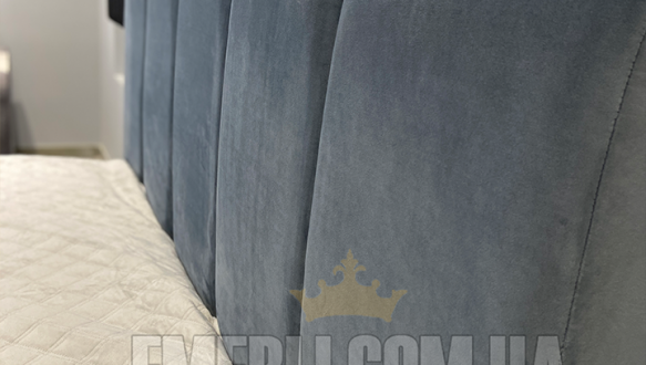 Кровать мягкая двуспальная Канада с подъемным механизмом и нишей для белья 6