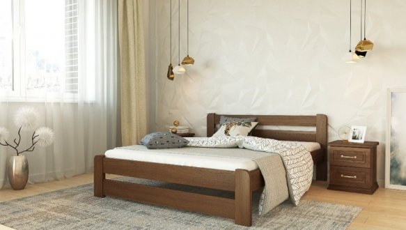 Ліжко дерев'яне Лев Ліра масив Бук 1