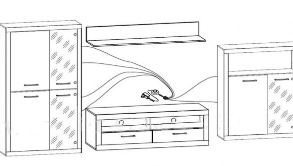 Модульная гостиная Стоун 3