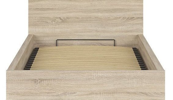 Кровать односпальная BRW Poland LOZ/90/B Tetrix / Тетрикс с подьемним механизмом и нишей для белья ДСП 4