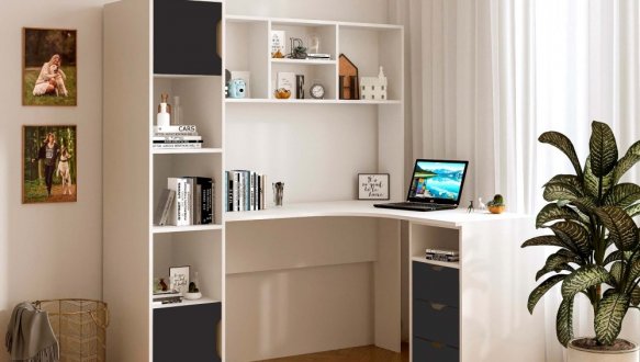 Стол письменный угловой Teenager Белый 1