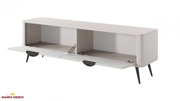 Тумба під ТВ Lante/Ланте RTV163 2D Бежевий чорні ніжки Perfect Home Ширина 163 см 4