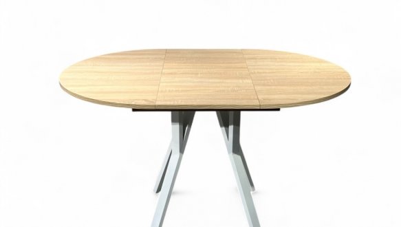 Стіл круглий розкладний Lite Slide / Лайт слайд MebliRoMax D900 ЛДСП 18 мм 5