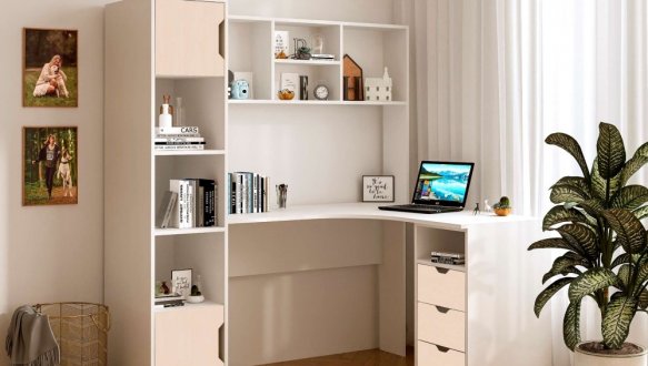 Стол письменный угловой Teenager Белый 3