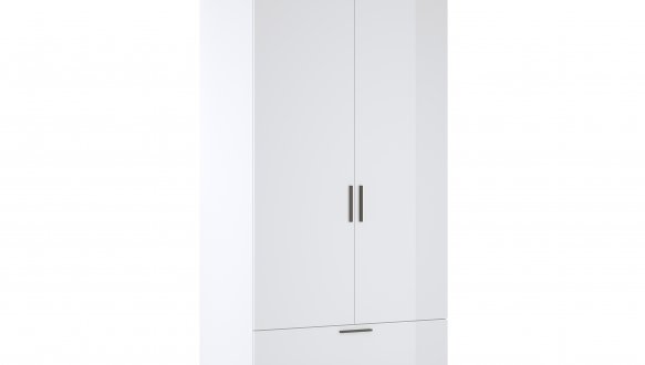 Шафа 2дв 2шх Міромарк Хеппі 2 дверна графіт сірий 100 см