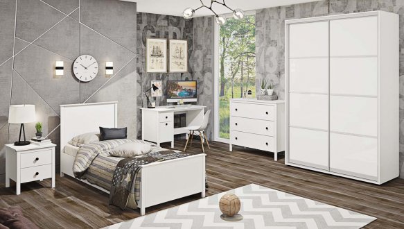 Модульная детская Bravo/Браво Комфорт мебель Белый