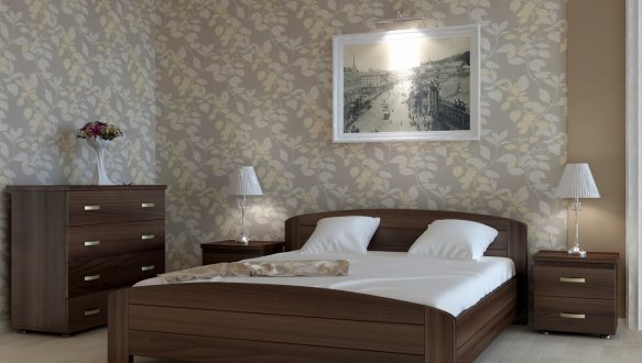 Ліжко двоспальне дерев'яне Явіто Класика Масив Вільха / Ясен / Дуб 6