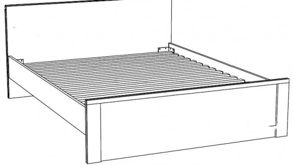 Кровать LOZ 160 Нортон 2