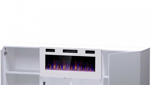 Комод 180 EF Pafos з електрокаміном 4