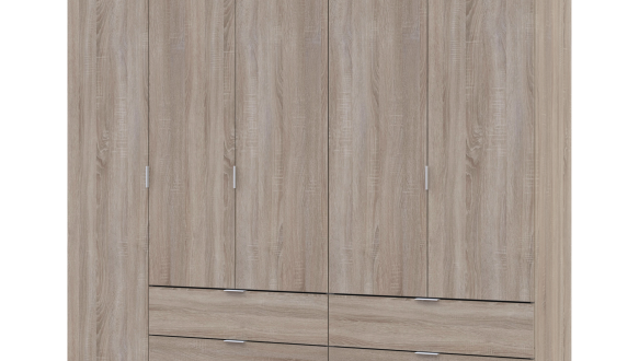 Шкаф Дорос Гелар дуб сонома 5 дверной 193,7 см
