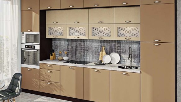 Модульна кухня Хай-тек матова галактика 26