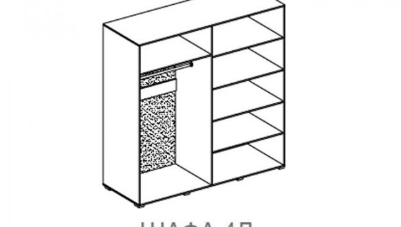 Шкаф 4Д Світ Меблів Бьянко Графит 4 дверный графит 200 см 0