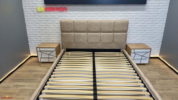 Ліжко м'яке двоспальне Тейлор з підйомним механізмом та нішею для білизни 6