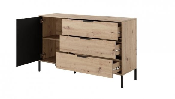 Комод Таллі / Tally 1D3S/138 Дуб артизан/Антрацит 2