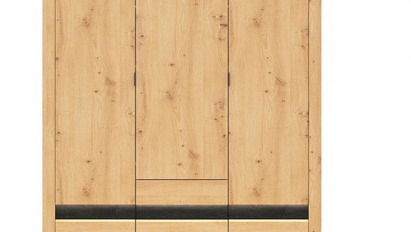 Шкаф SZF3D2S BRW Poland Ostia 3 дверный дуб вотан 181 см