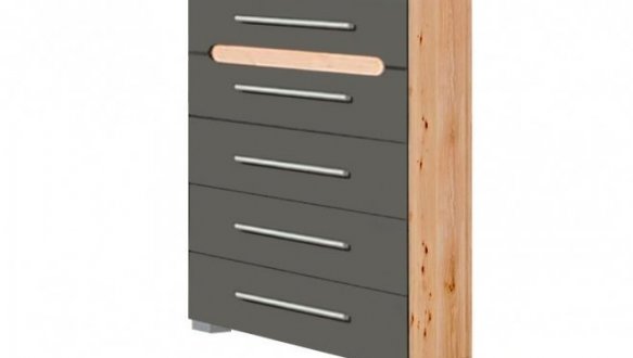 Комод 60 Бьянко Графит