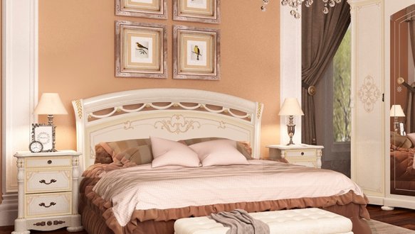 Ліжко 160 тверда спинка Роселла 0