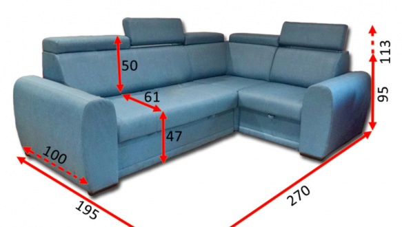 Угловой диван Метро 8