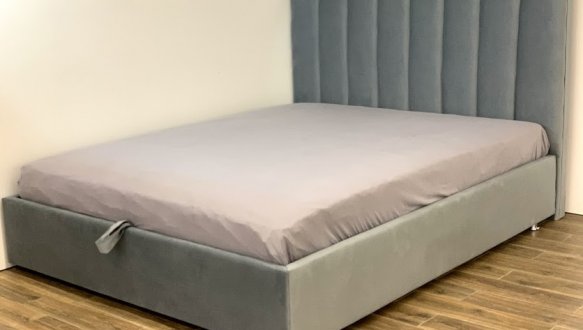 Ліжко м'яке двоспальне Городок меблі Стенлі без підйомного механізму 5